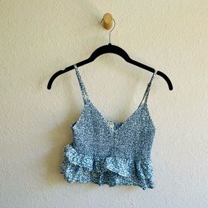 Billabong Tiered Fitted Crop Top
